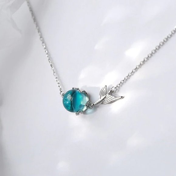 Jewelry - *NEW 925 Sterling Silver Crystal Mermaid Bracelet